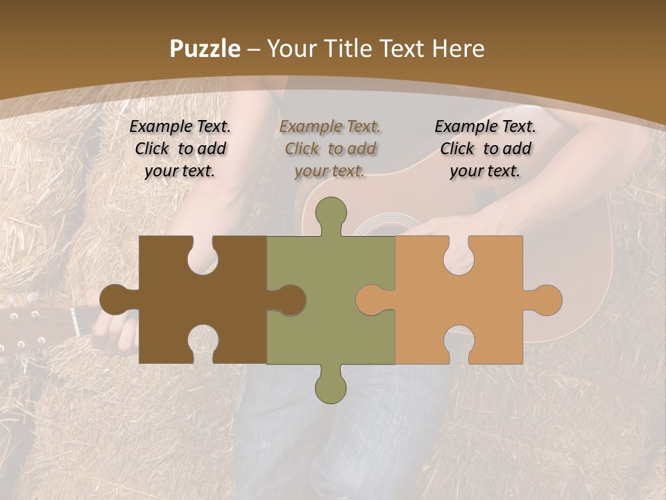 Country Guitar PowerPoint Template