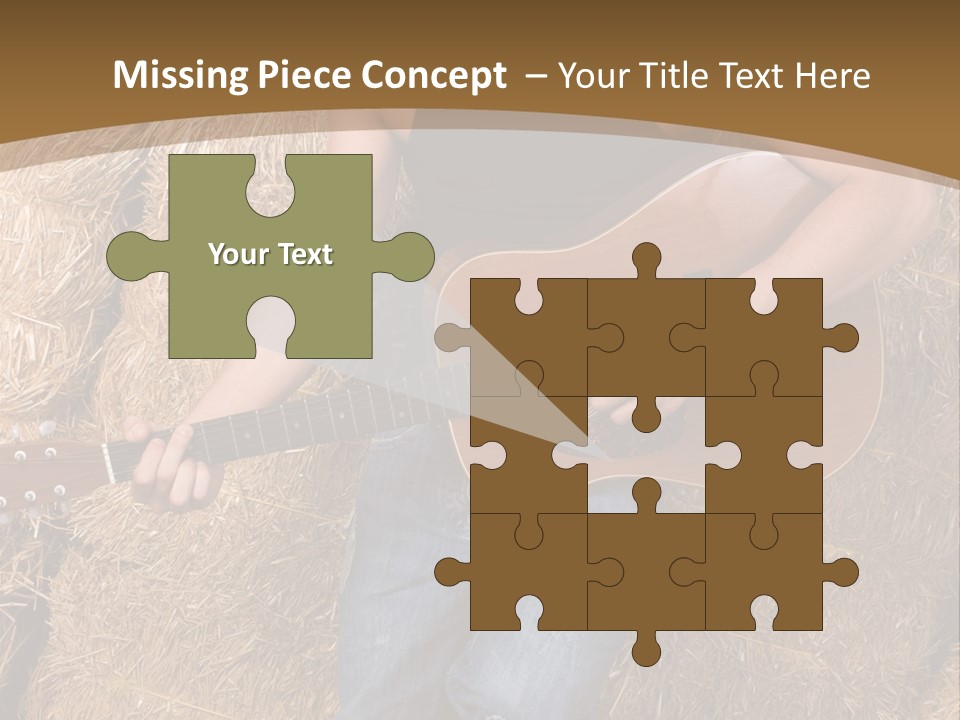 Country Guitar PowerPoint Template