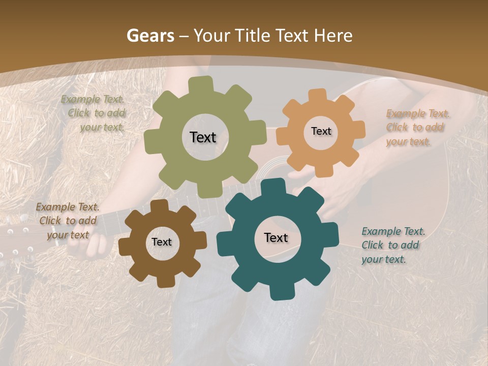 Country Guitar PowerPoint Template