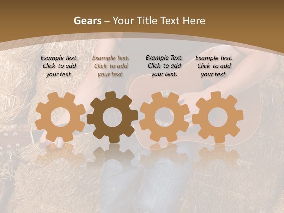 Country Guitar PowerPoint Template