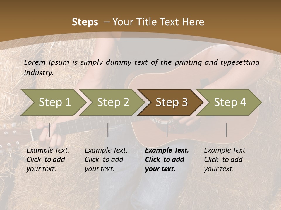 Country Guitar PowerPoint Template