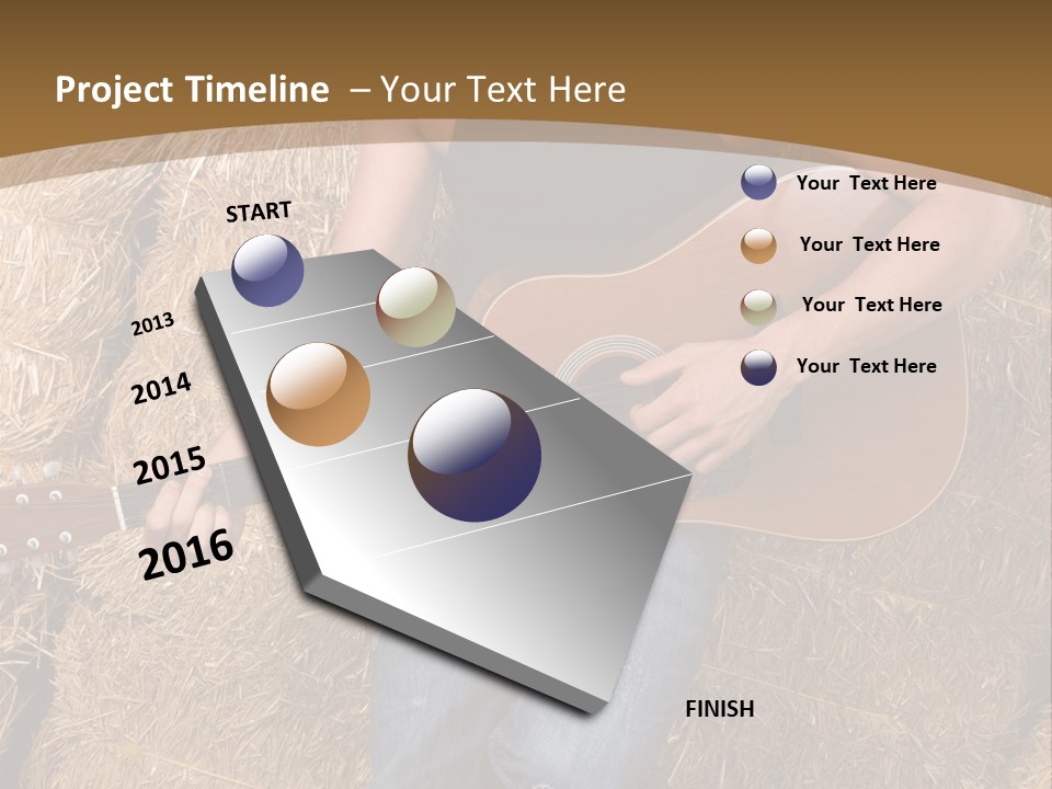 Country Guitar PowerPoint Template