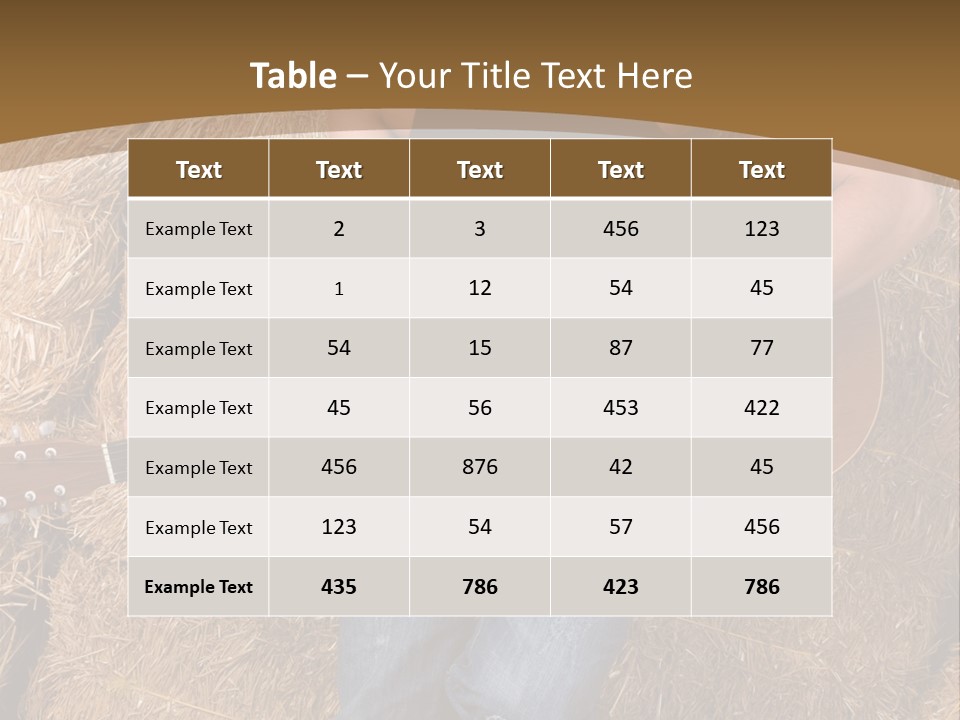 Country Guitar PowerPoint Template