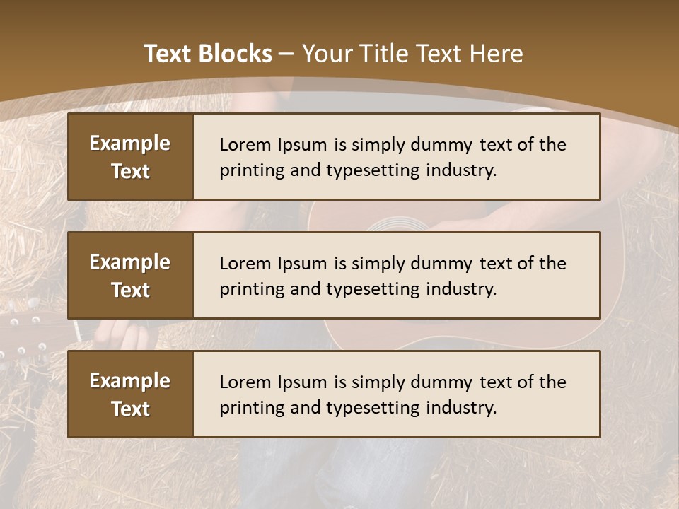Country Guitar PowerPoint Template