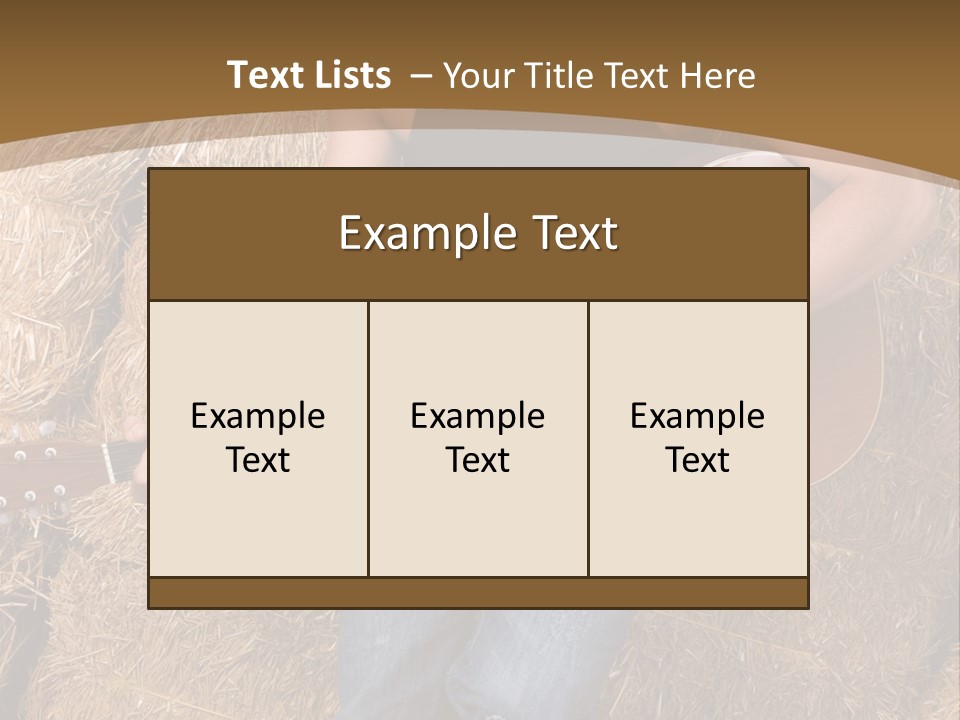 Country Guitar PowerPoint Template