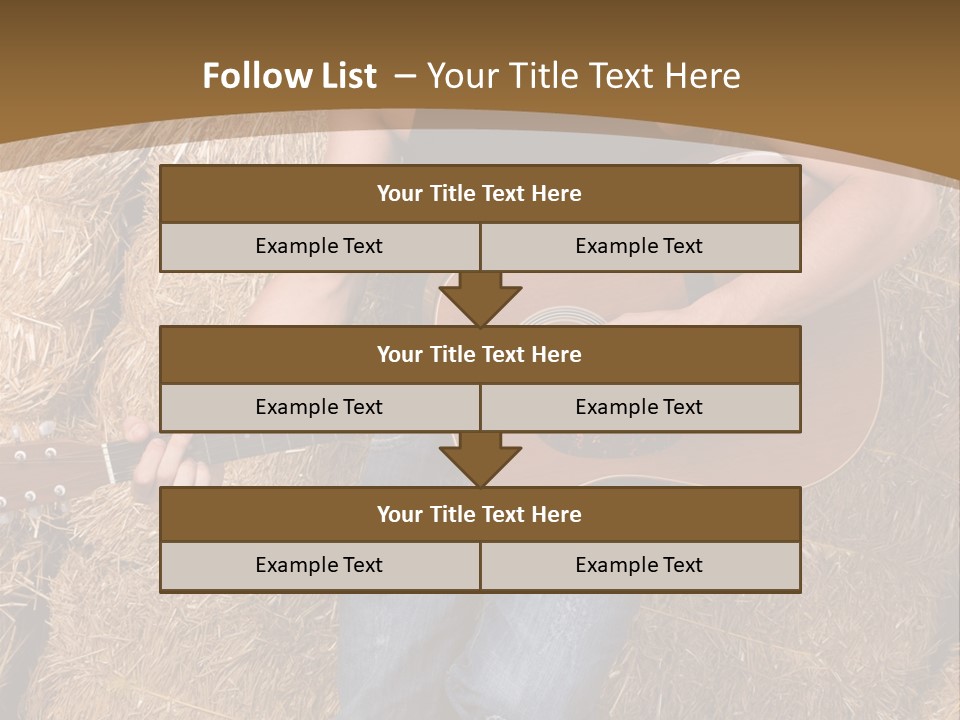 Country Guitar PowerPoint Template