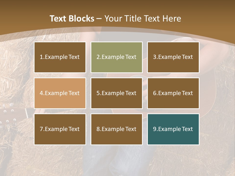 Country Guitar PowerPoint Template