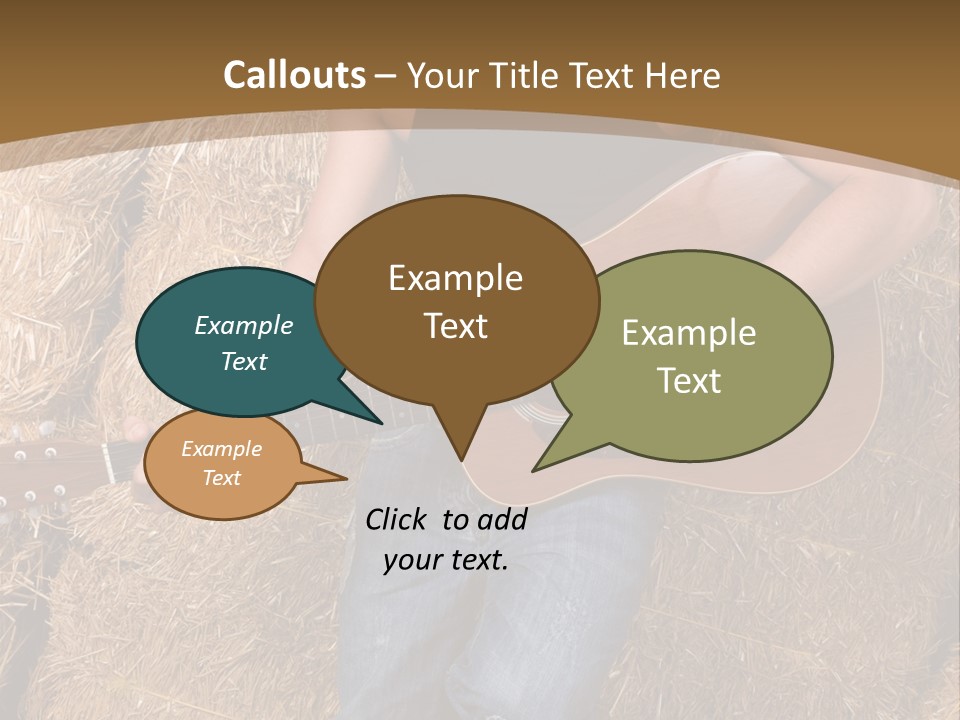 Country Guitar PowerPoint Template