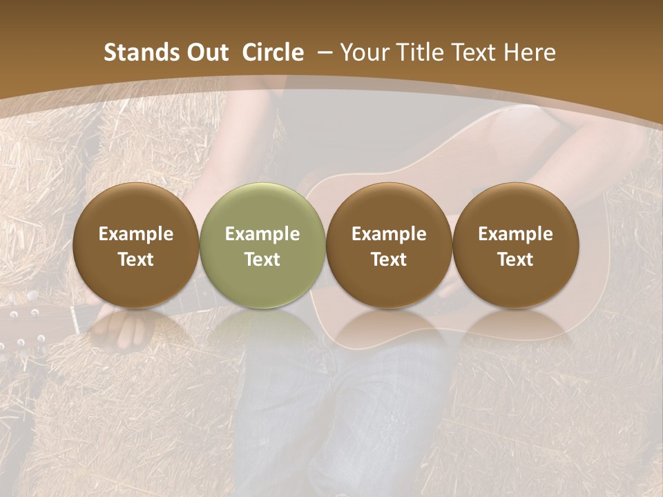 Country Guitar PowerPoint Template