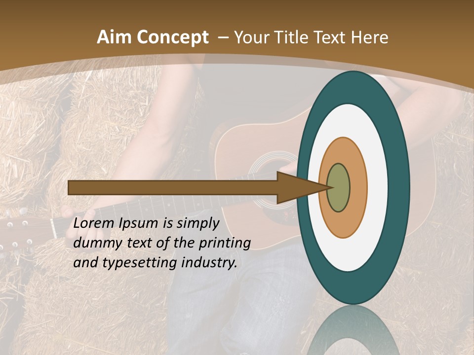 Country Guitar PowerPoint Template