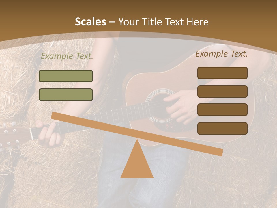 Country Guitar PowerPoint Template