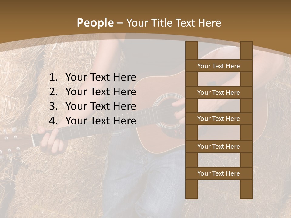 Country Guitar PowerPoint Template