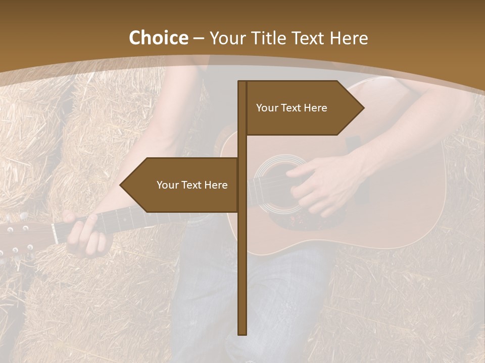 Country Guitar PowerPoint Template