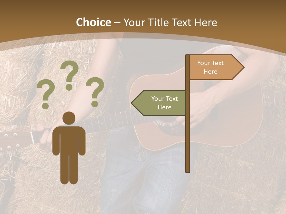 Country Guitar PowerPoint Template