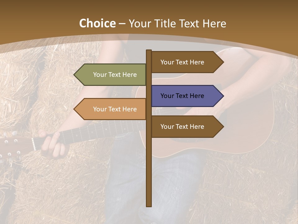 Country Guitar PowerPoint Template