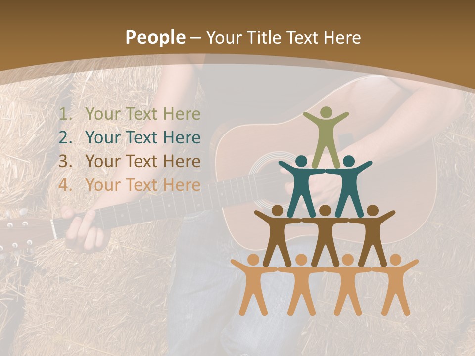 Country Guitar PowerPoint Template