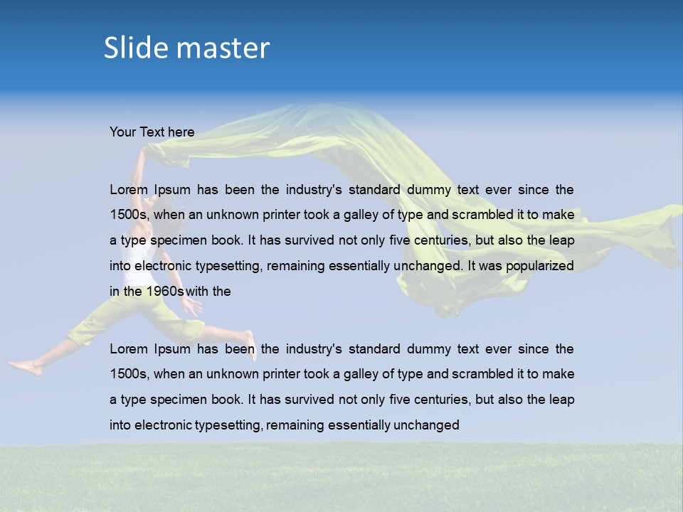 Slim Success Scarf PowerPoint Template