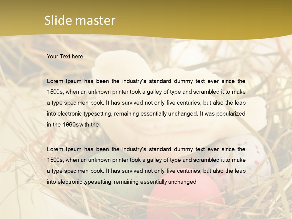 Chocolate Decoration Junk PowerPoint Template