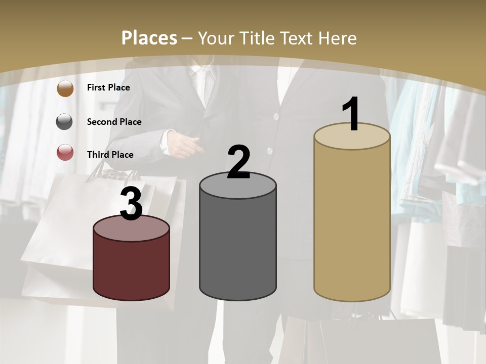 Man And Women In Suits PowerPoint Template