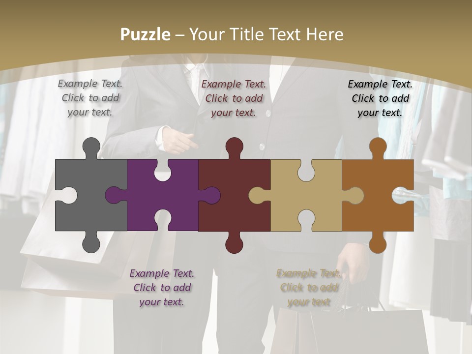 Man And Women In Suits PowerPoint Template