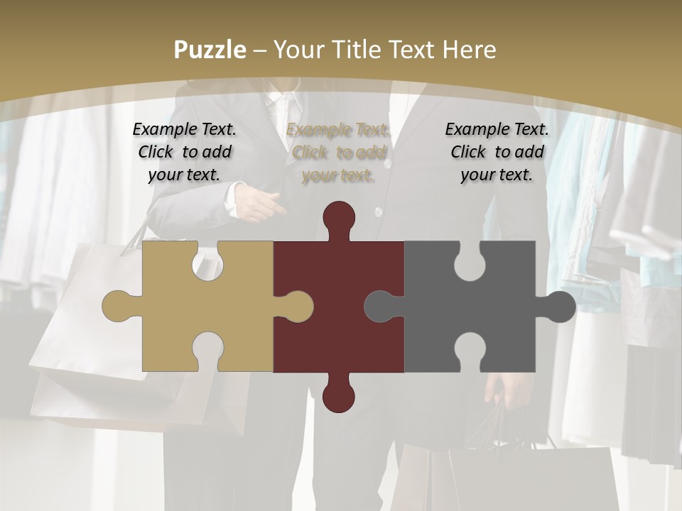 Man And Women In Suits PowerPoint Template