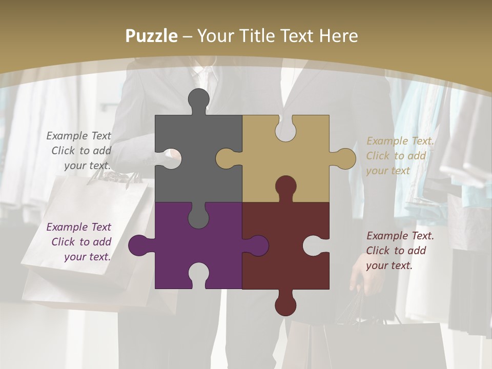 Man And Women In Suits PowerPoint Template