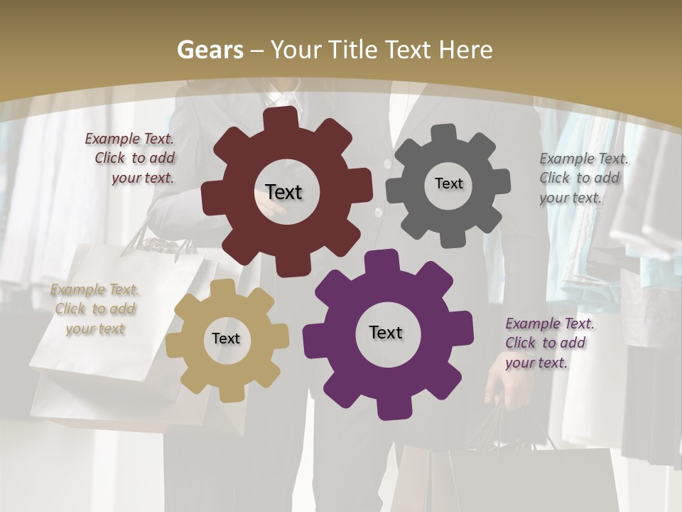 Man And Women In Suits PowerPoint Template