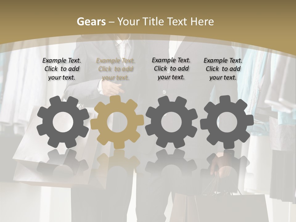 Man And Women In Suits PowerPoint Template