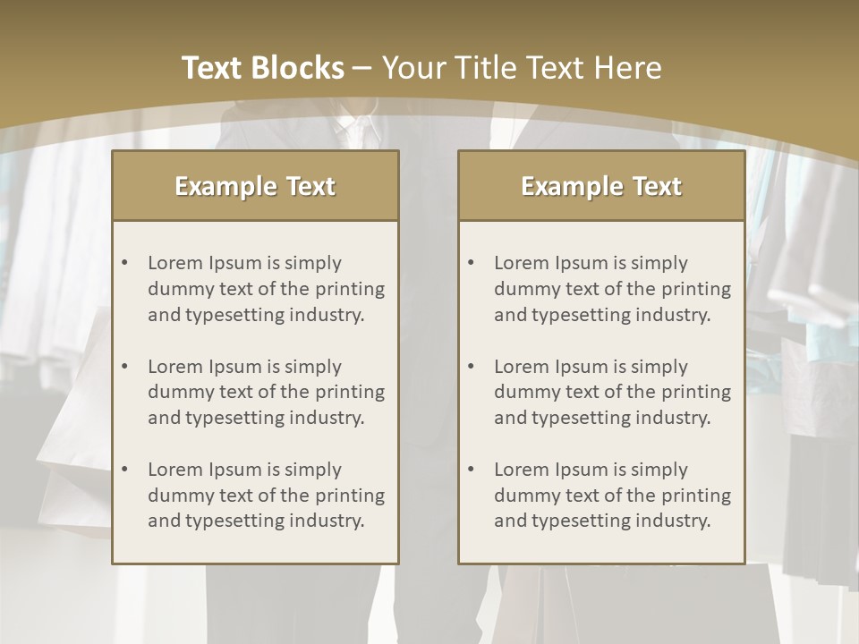Man And Women In Suits PowerPoint Template