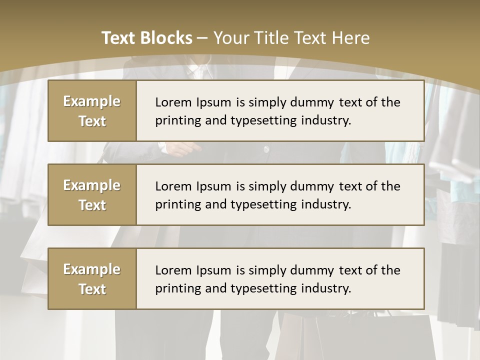 Man And Women In Suits PowerPoint Template