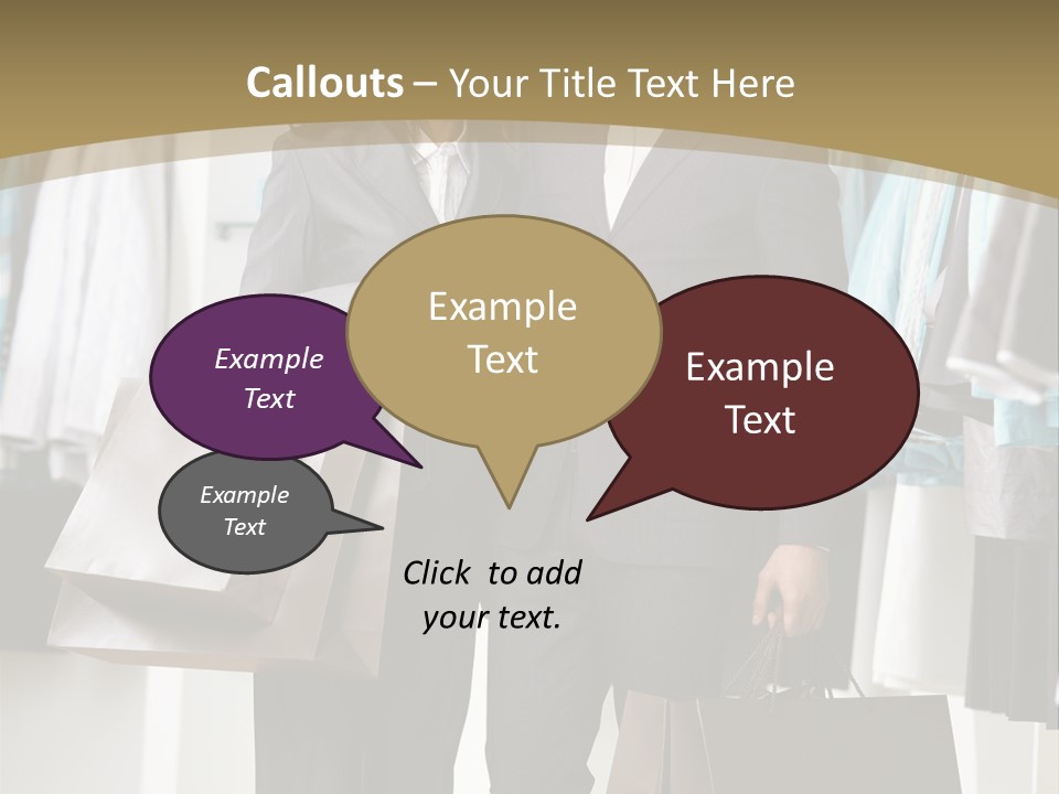 Man And Women In Suits PowerPoint Template