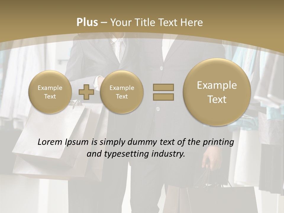 Man And Women In Suits PowerPoint Template