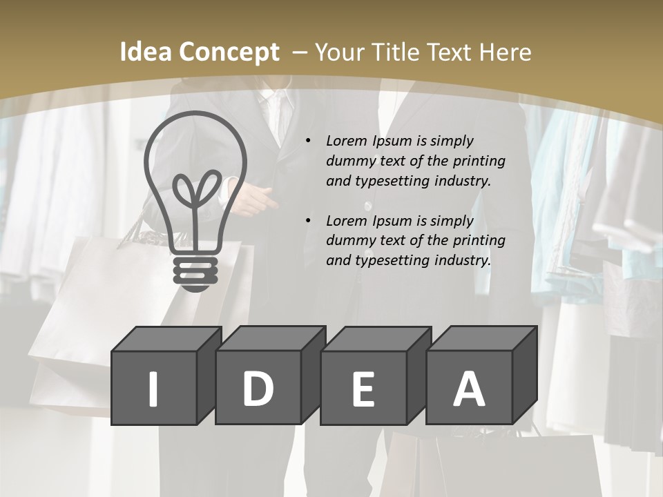 Man And Women In Suits PowerPoint Template