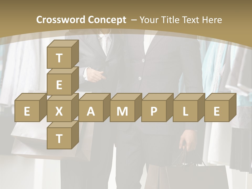 Man And Women In Suits PowerPoint Template