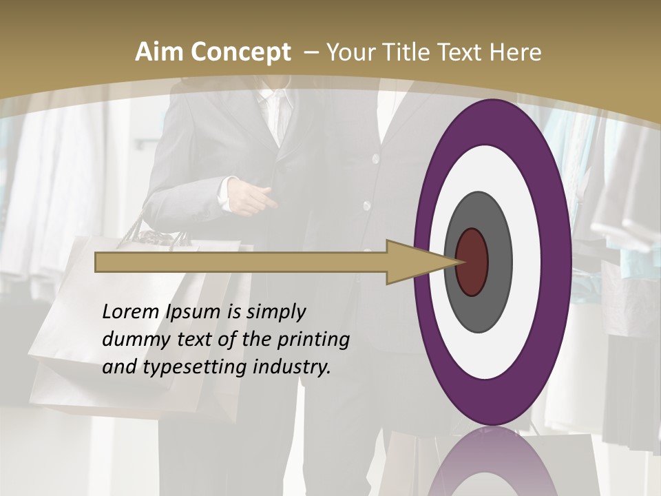 Man And Women In Suits PowerPoint Template