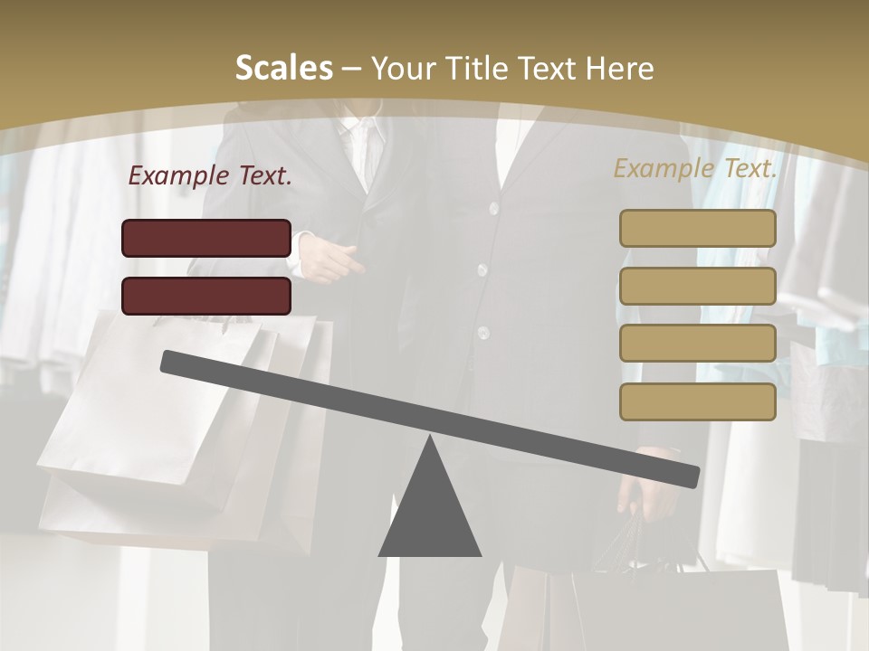 Man And Women In Suits PowerPoint Template