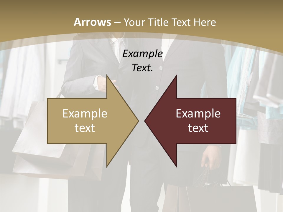 Man And Women In Suits PowerPoint Template