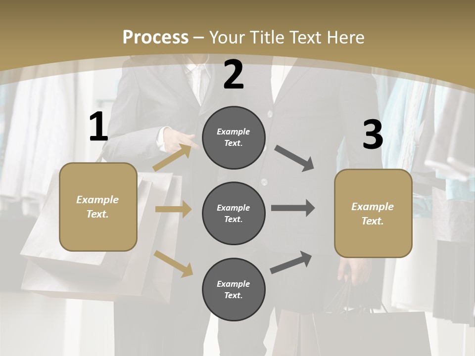 Man And Women In Suits PowerPoint Template