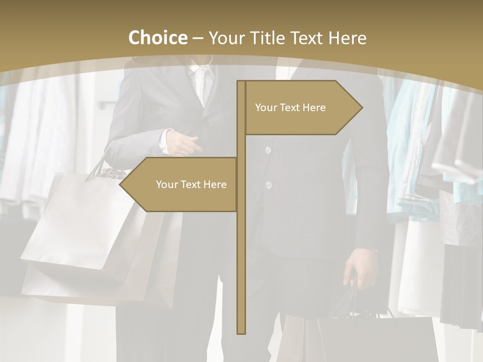 Man And Women In Suits PowerPoint Template