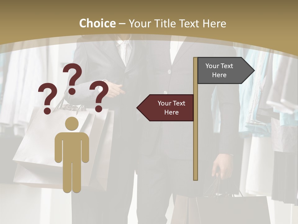 Man And Women In Suits PowerPoint Template