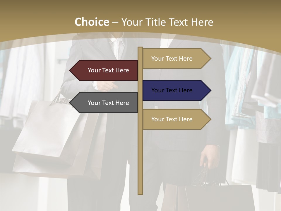 Man And Women In Suits PowerPoint Template