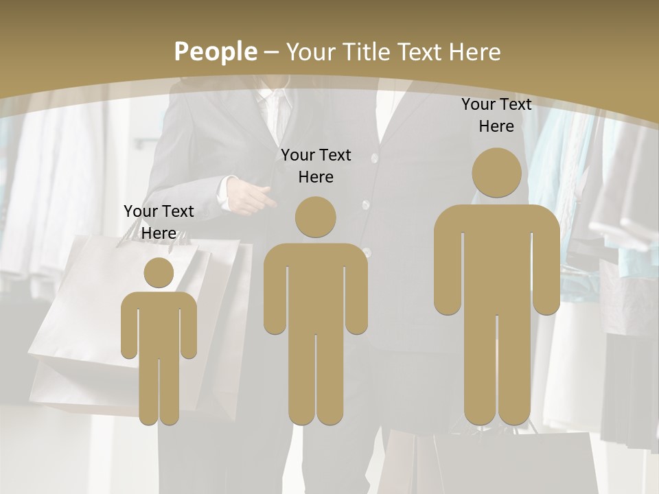 Man And Women In Suits PowerPoint Template