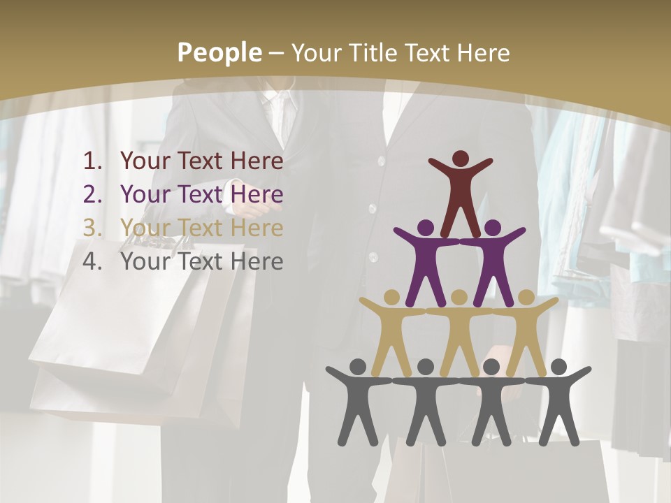 Man And Women In Suits PowerPoint Template