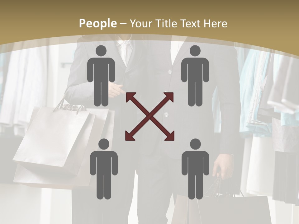 Man And Women In Suits PowerPoint Template