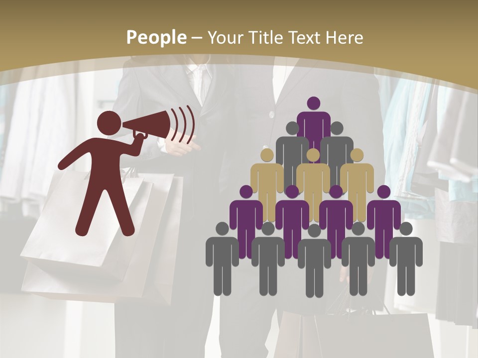 Man And Women In Suits PowerPoint Template