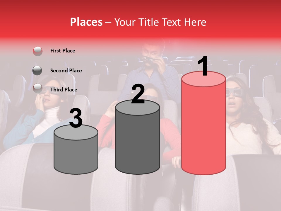 Female Young Indoors PowerPoint Template