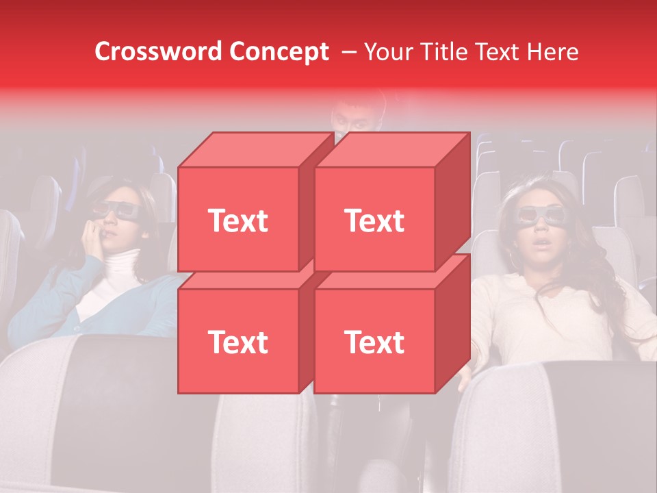 Female Young Indoors PowerPoint Template