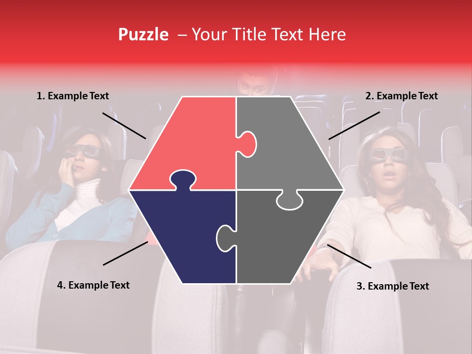 Female Young Indoors PowerPoint Template