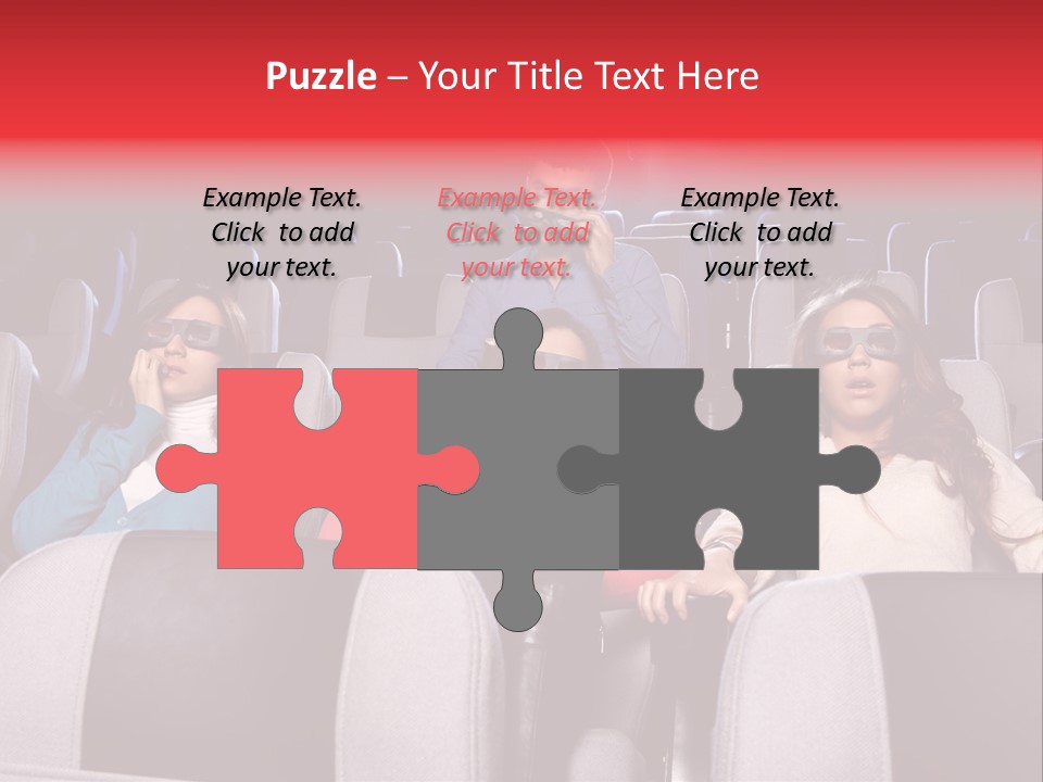 Female Young Indoors PowerPoint Template