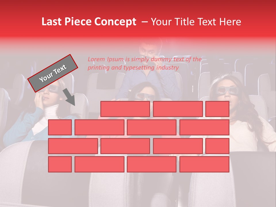 Female Young Indoors PowerPoint Template